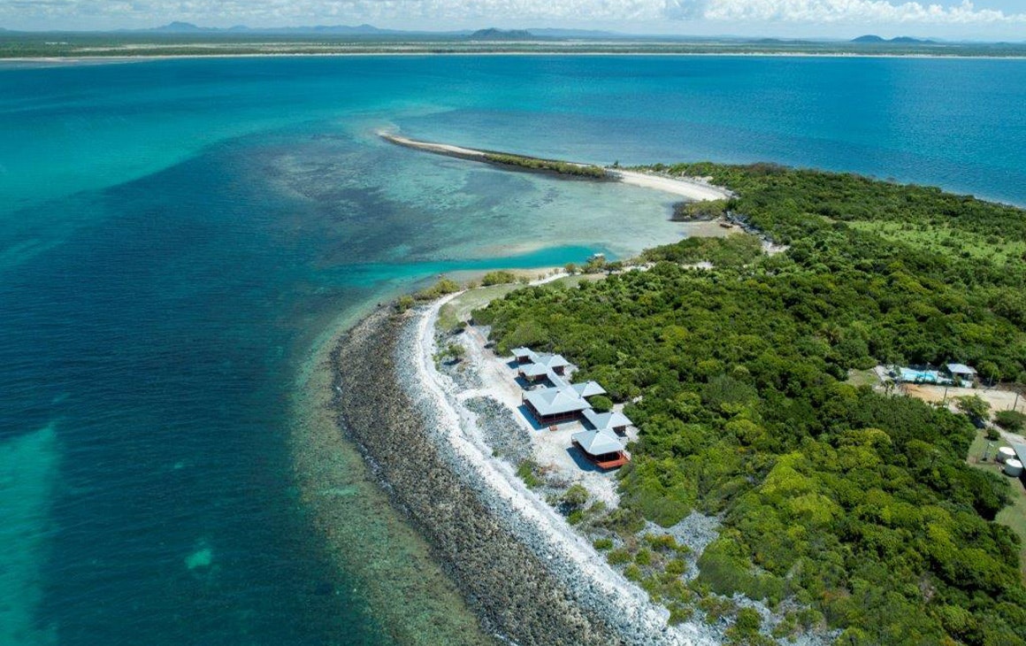 houses on a remote island